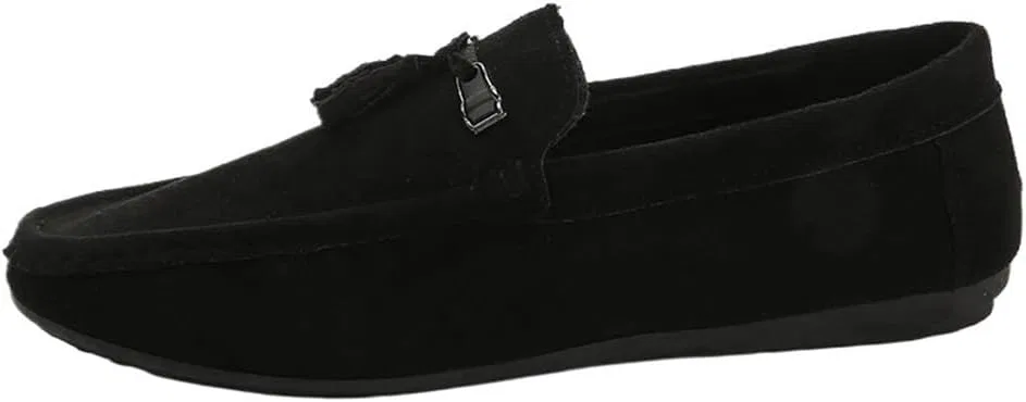 Лоферы замшевые мужские, Black UOPYNE