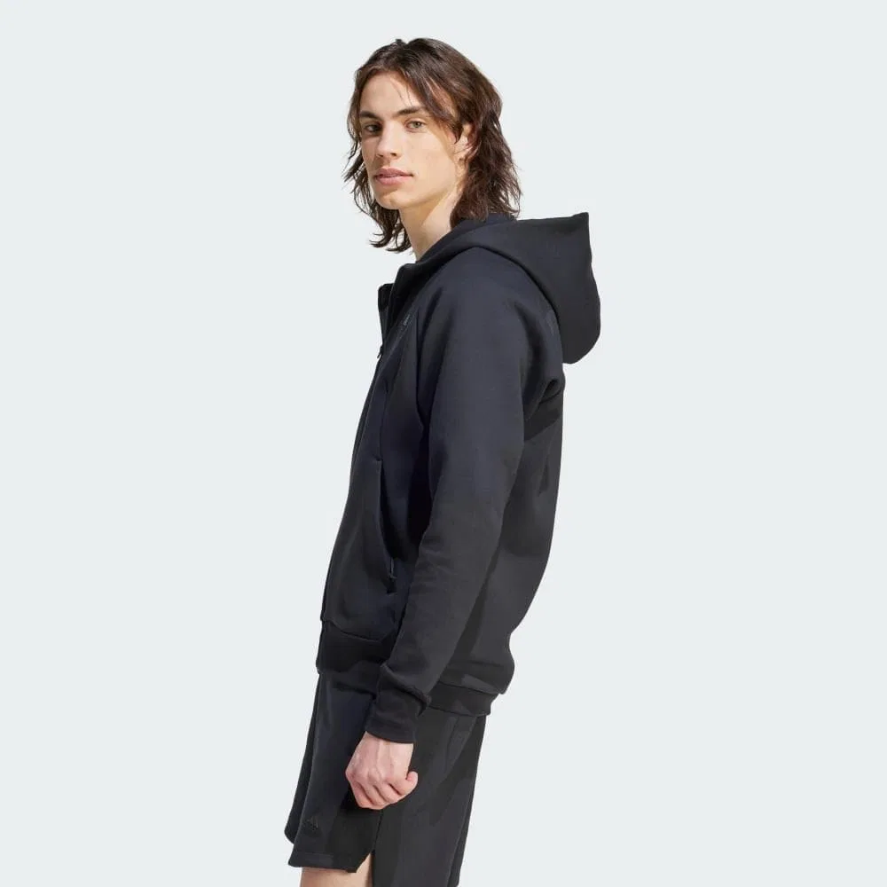 Мужская спортивная куртка adidas Zne Premium на молнии с капюшоном — фото 3