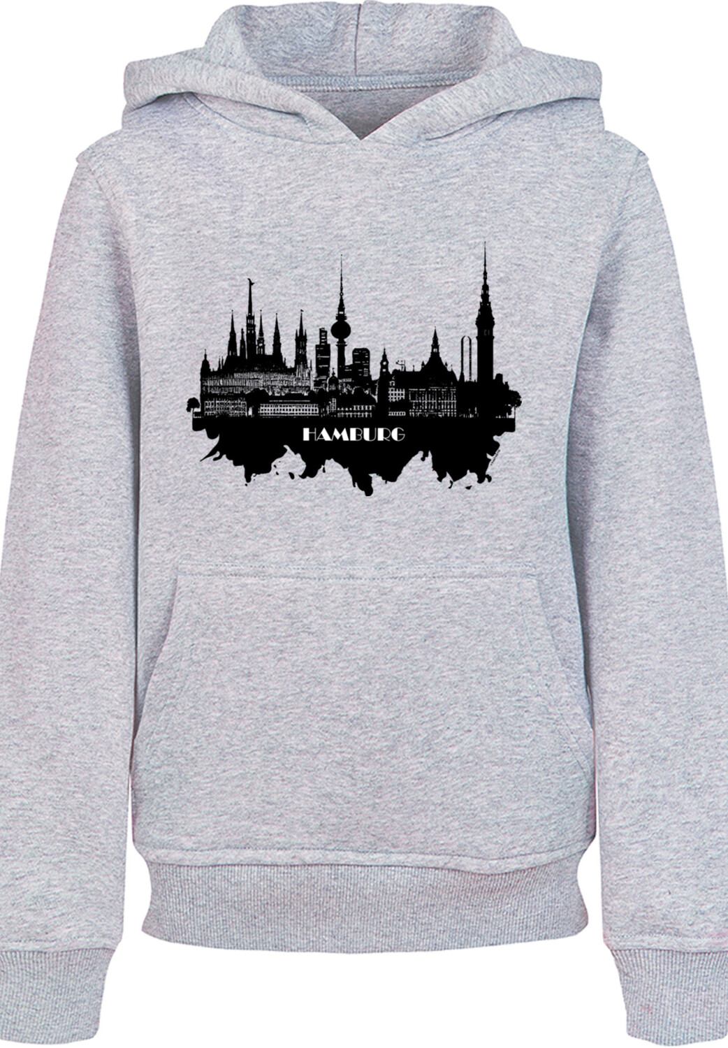 

Пуловер F4NT4STIC Hoodie Cities Collection Hamburg skyline, цвет grau meliert