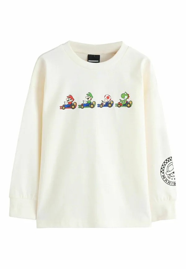 Игровая лицензия, футболка с длинным рукавом Next, White Mario Kart