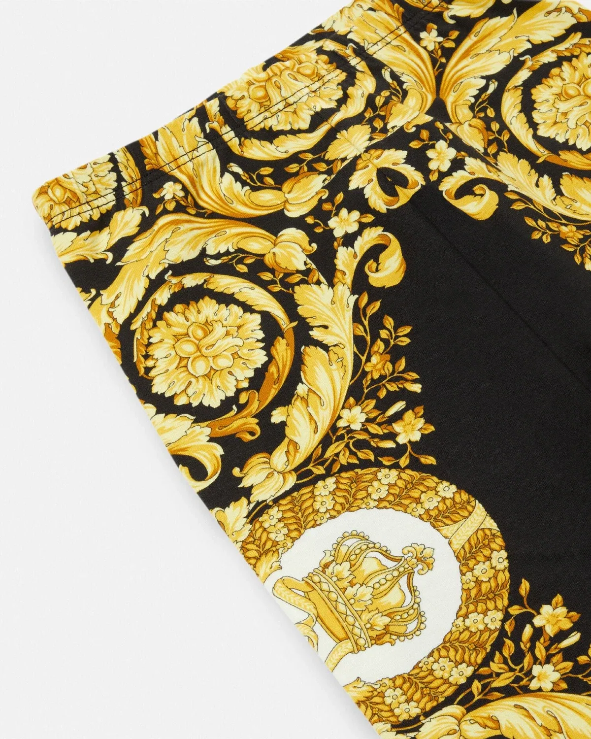 Детские леггинсы Barocco Foulard VERSACE, черный — фото 3