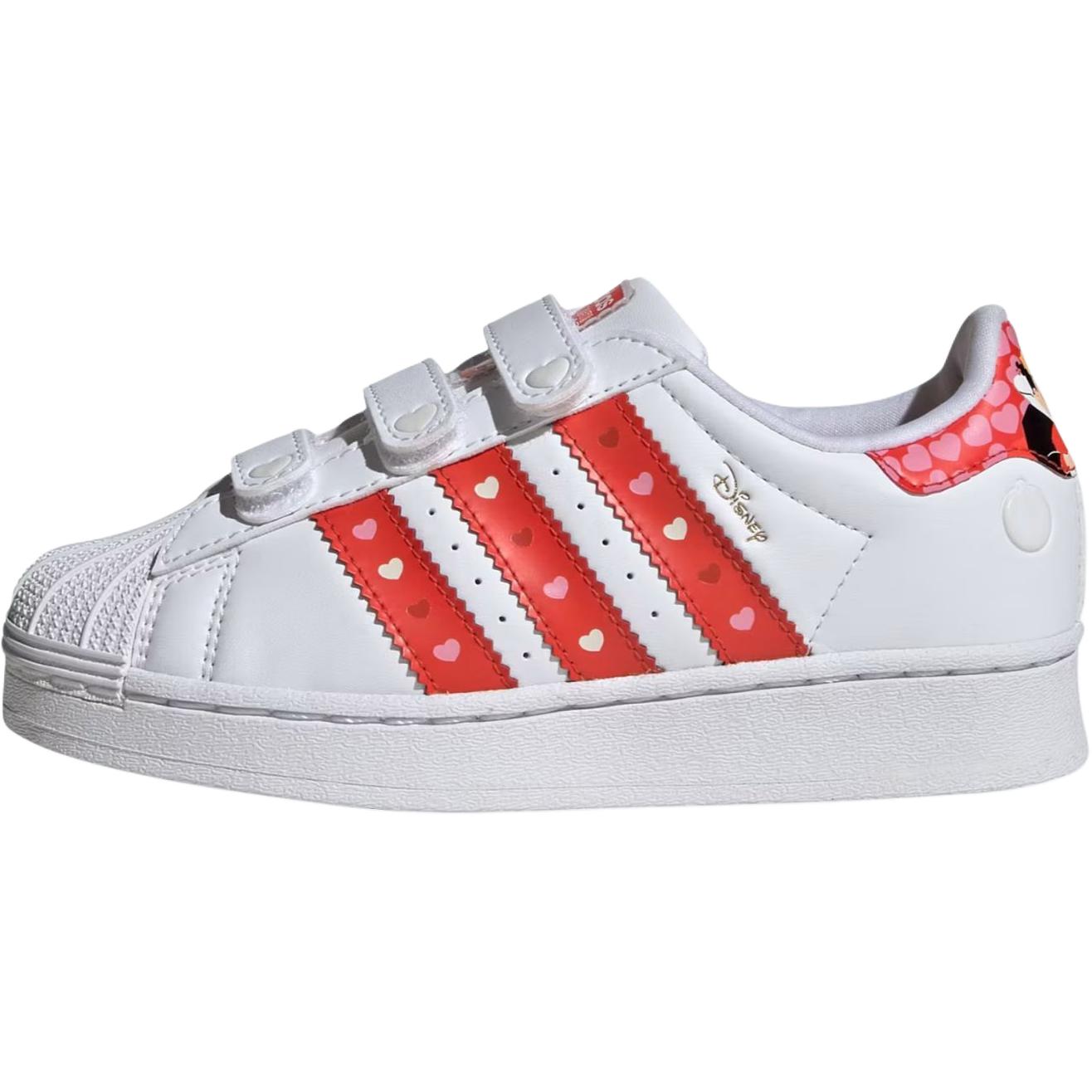 Adidas Originals Disney x SUPERSTAR устойчивые к истиранию низкие детские скейтборд-кроссовки Cloud White