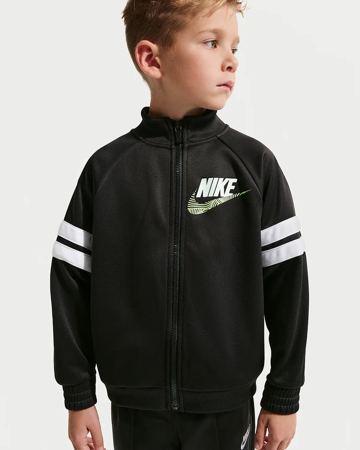 Детский спортивный костюм Nike Sportswear In The Zone Dri-FIT 2-Piece Oversized, Black — фото 2