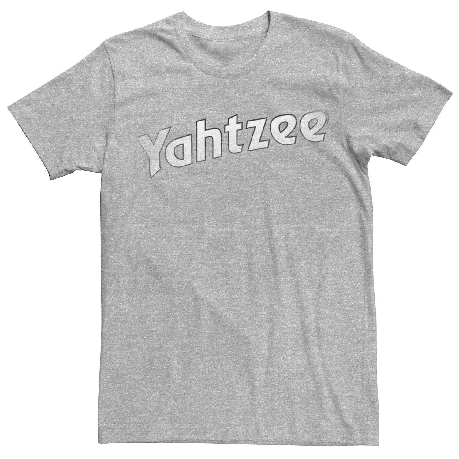 

Мужская белая классическая футболка Yahtzee с логотипом Licensed Character, Белый, Мужская белая классическая футболка Yahtzee с логотипом Licensed Character