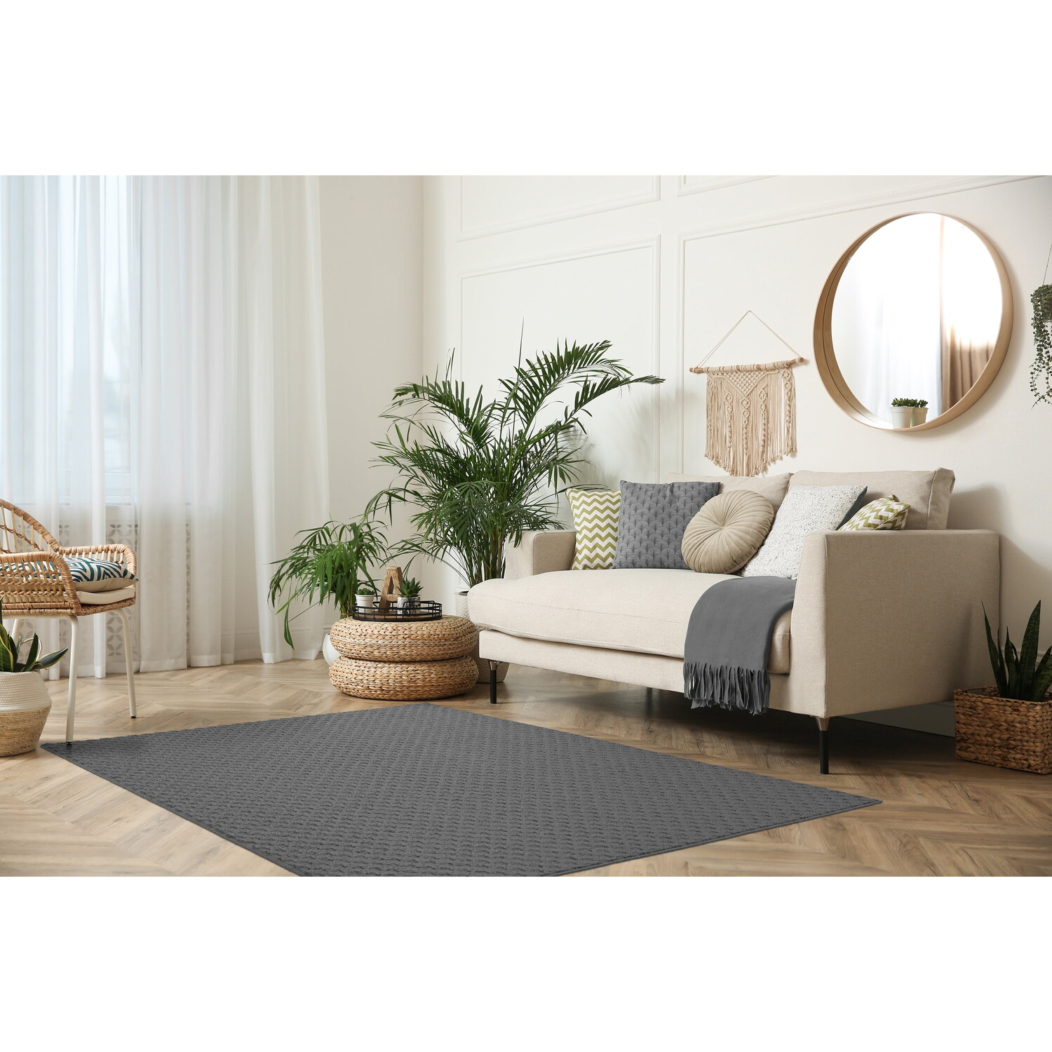 

Ковер Town Square 5 x 7 футов, серый