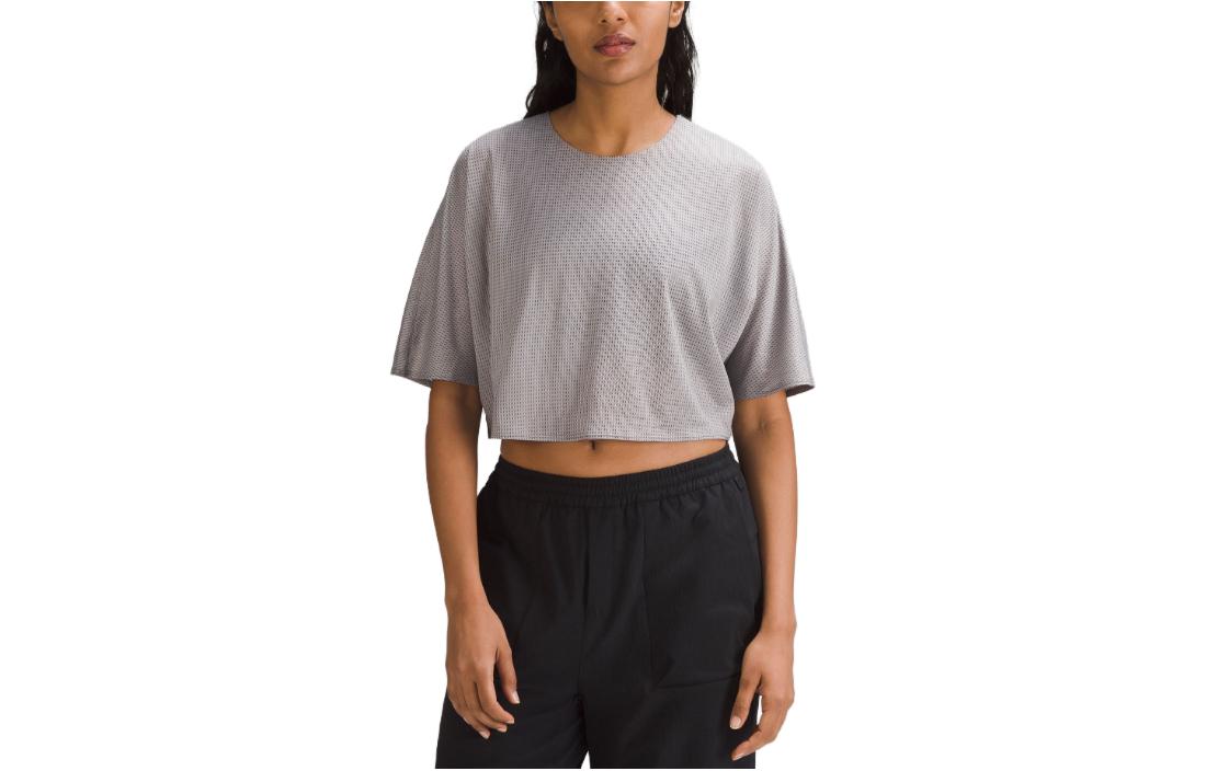 

Укороченный топ Lab Series для женщин Lululemon, Light Chromium