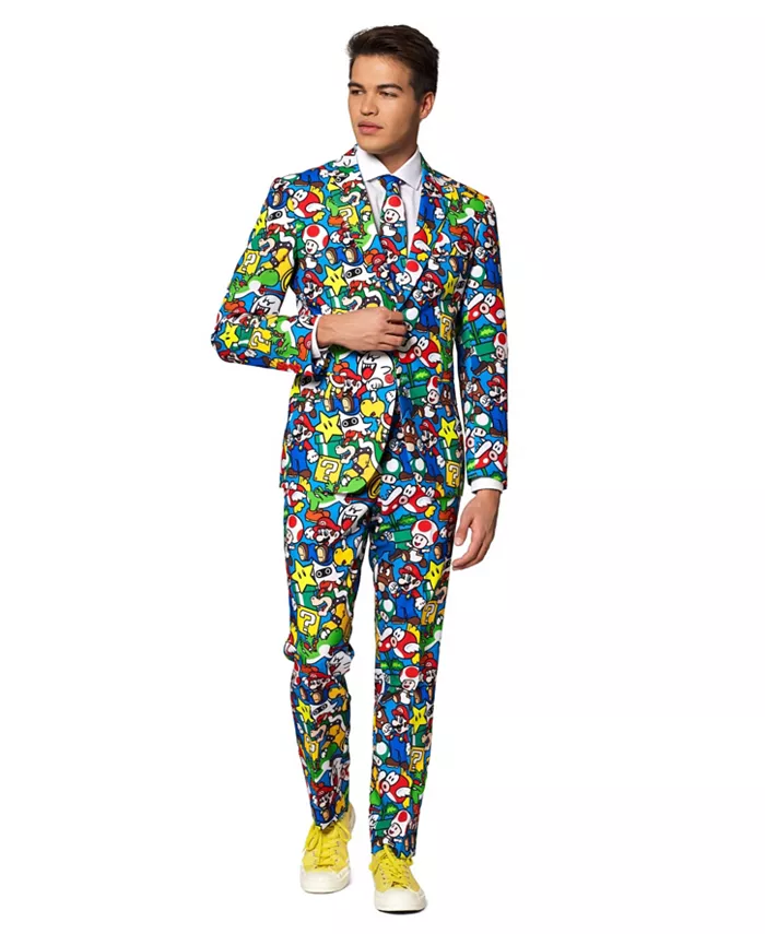 

Мужской костюм по лицензии Super Mario OppoSuits, мультиколор