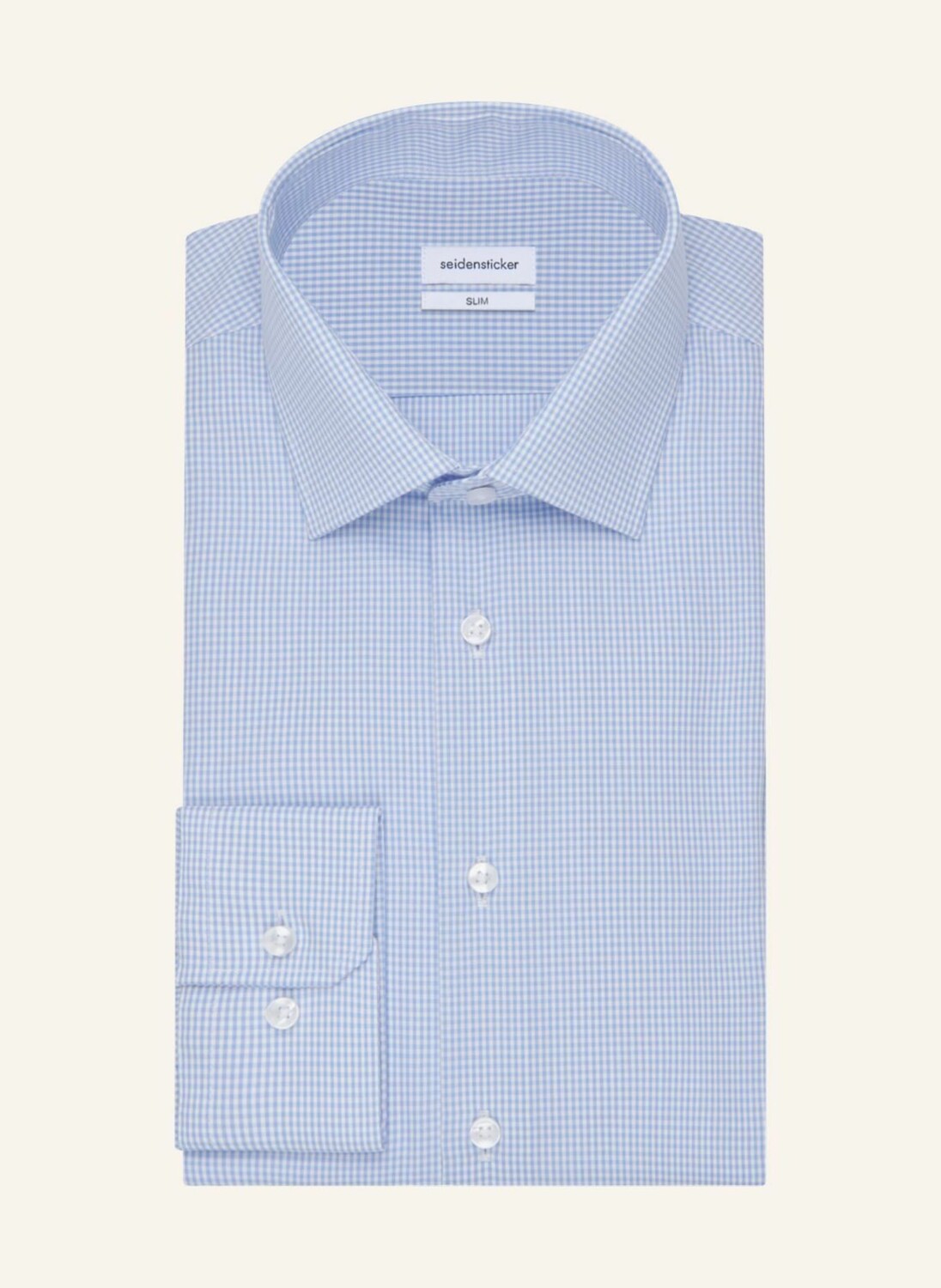 

Рубашка seidensticker Slim Fit, светло-синий