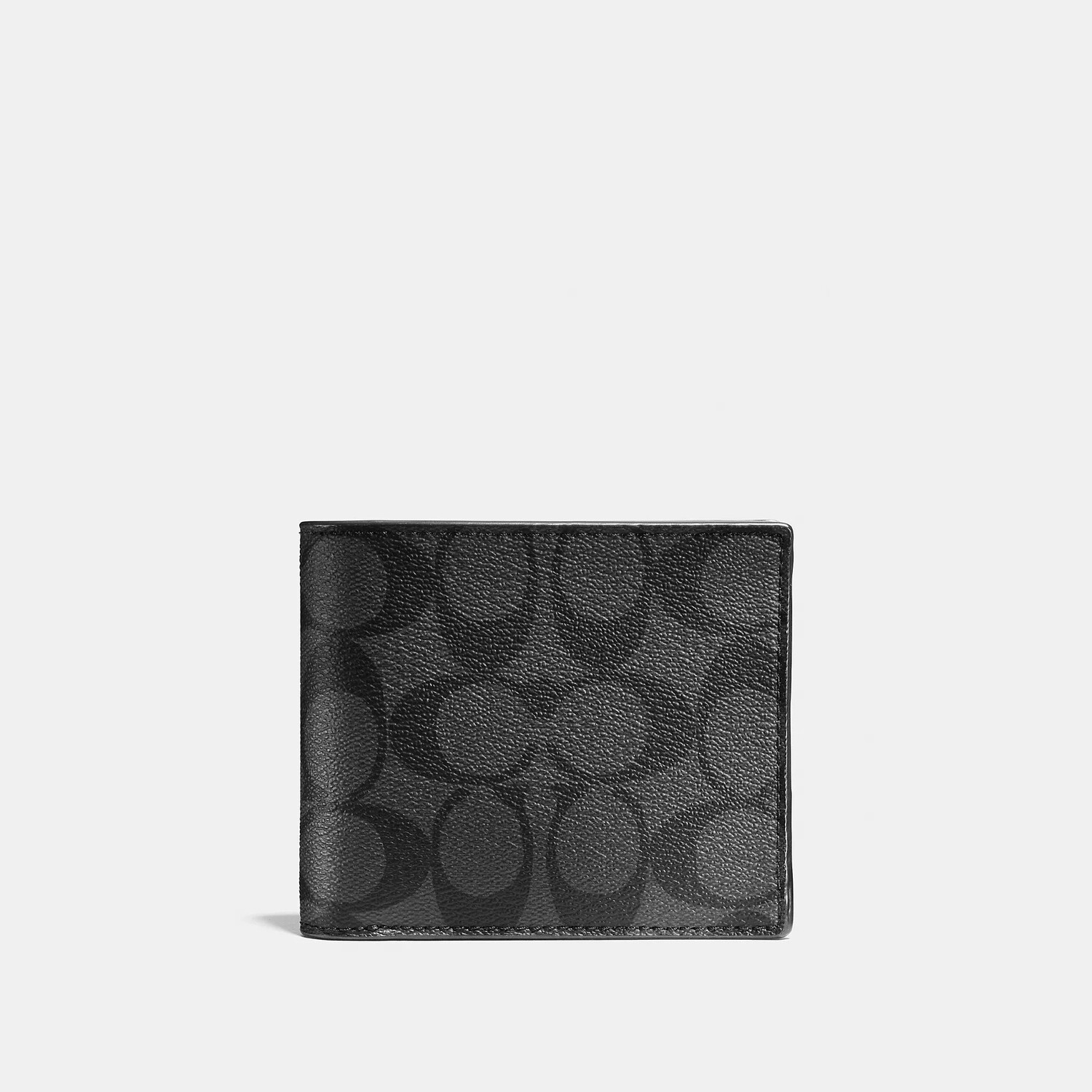 

Кошелек 3 в 1 Coach Outlet из фирменной парусины, цвет Charcoal/Black