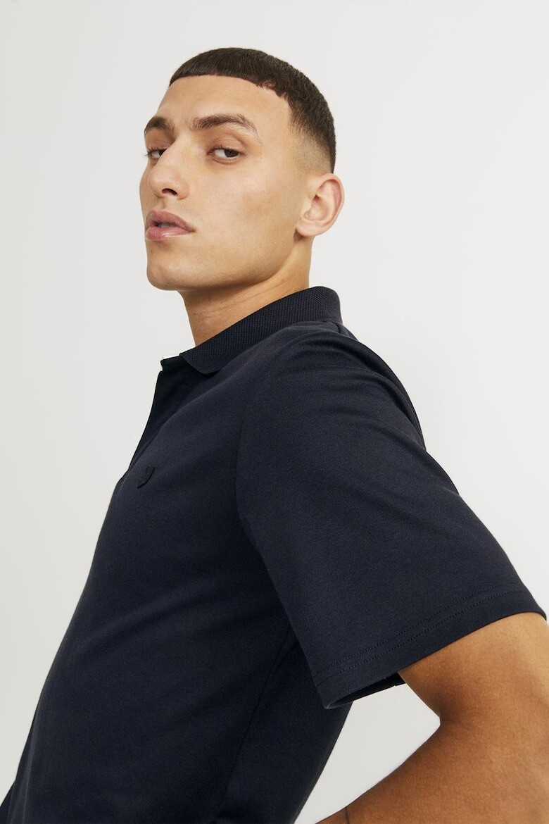 

Футболка из органического хлопка с воротником Jack & Jones, синий