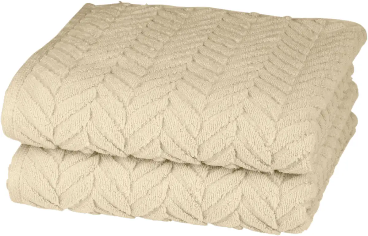 

Полотенца ROSS "Sensual 9001", (2 шт.), 100% хлопок 50х100 см (2 шт.), цвет natur / sand