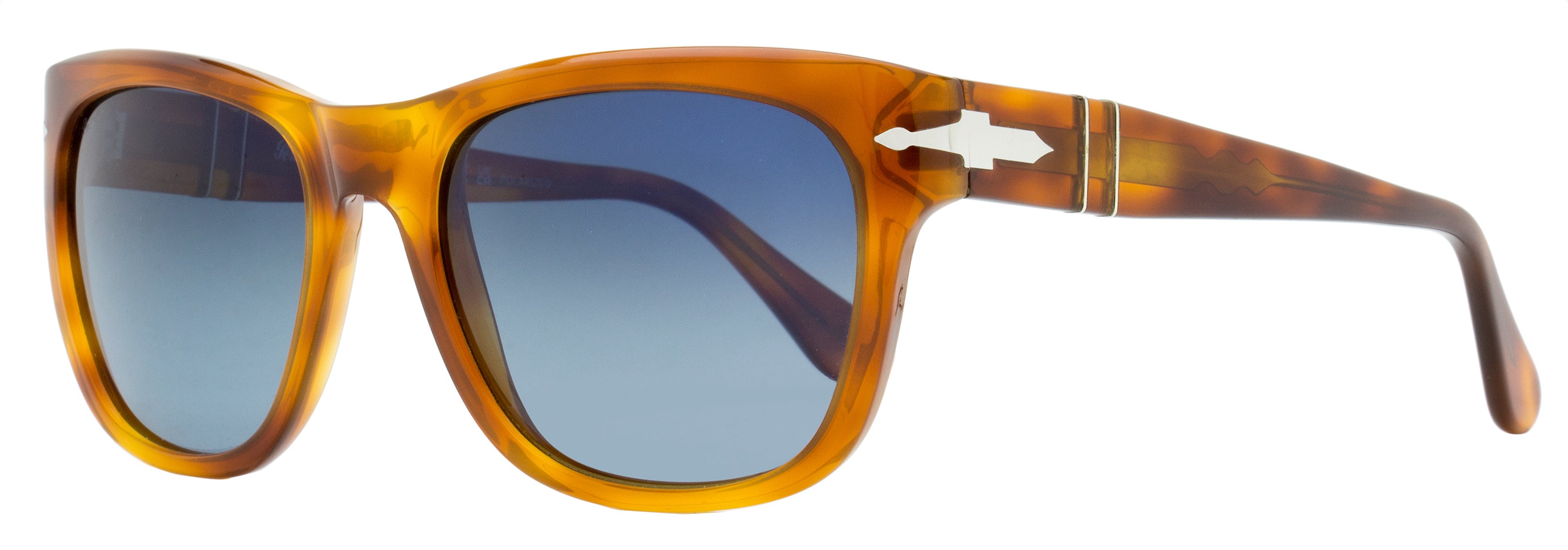 

Солнцезащитные очки Persol унисекс, большие квадратные PO3313S 96/S3 Terra Di Siena 55 мм, 96/s3