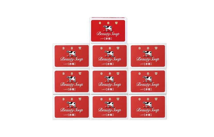 COW SOAP Мыло для тела и гель для душа с розой, антибактериальное, 900 г/1080 г, Red Box Soap 90g*6 — фото 3