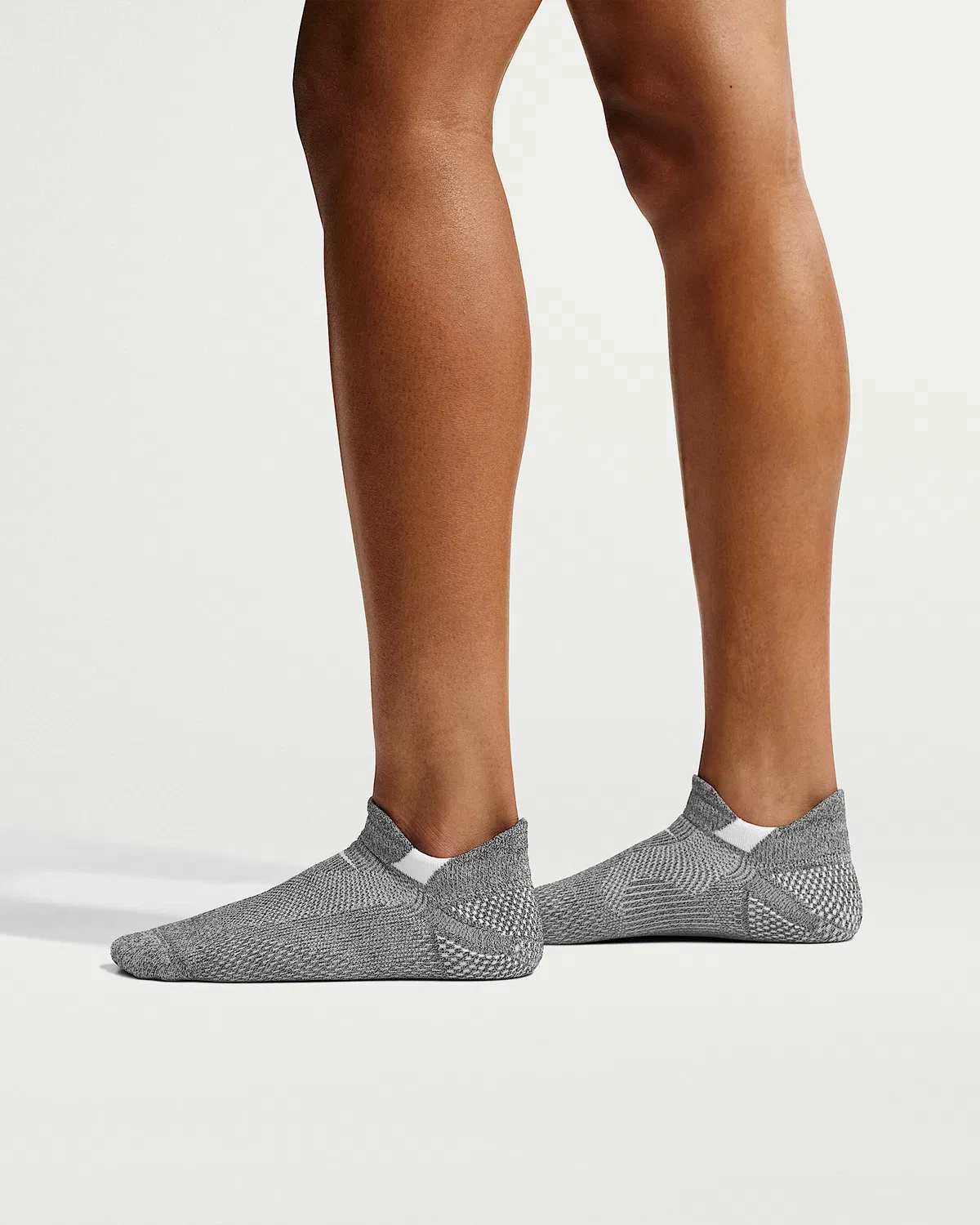 Носки-невидимки (1 пара) Nike Running Lightweight, Dark Smoke Grey/Pure Platinum/Light Smoke Grey/White