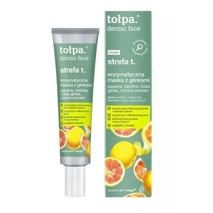 

Зона Т ферментная маска с глиной 40мл, Tolpa