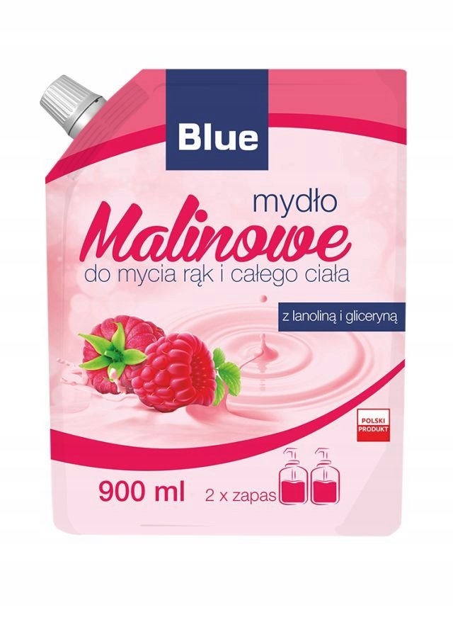 

Сменный блок жидкого мыла Blue, Raspberry, 900 мл BLUE-9