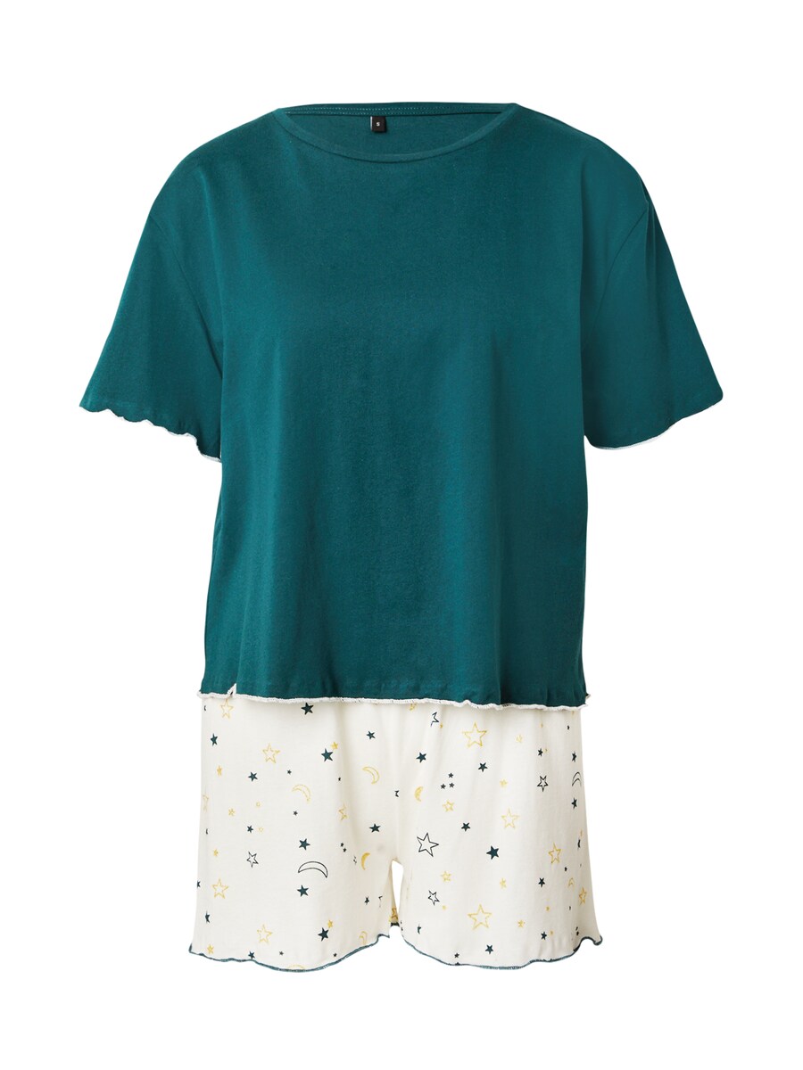 

Короткий пижамный комплект Trendyol, Emerald/White