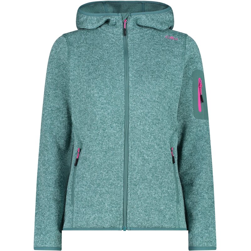 

Нижняя куртка с капюшоном, флисовая кофта, трикотажная Cmp, цвет agave-opale 12et