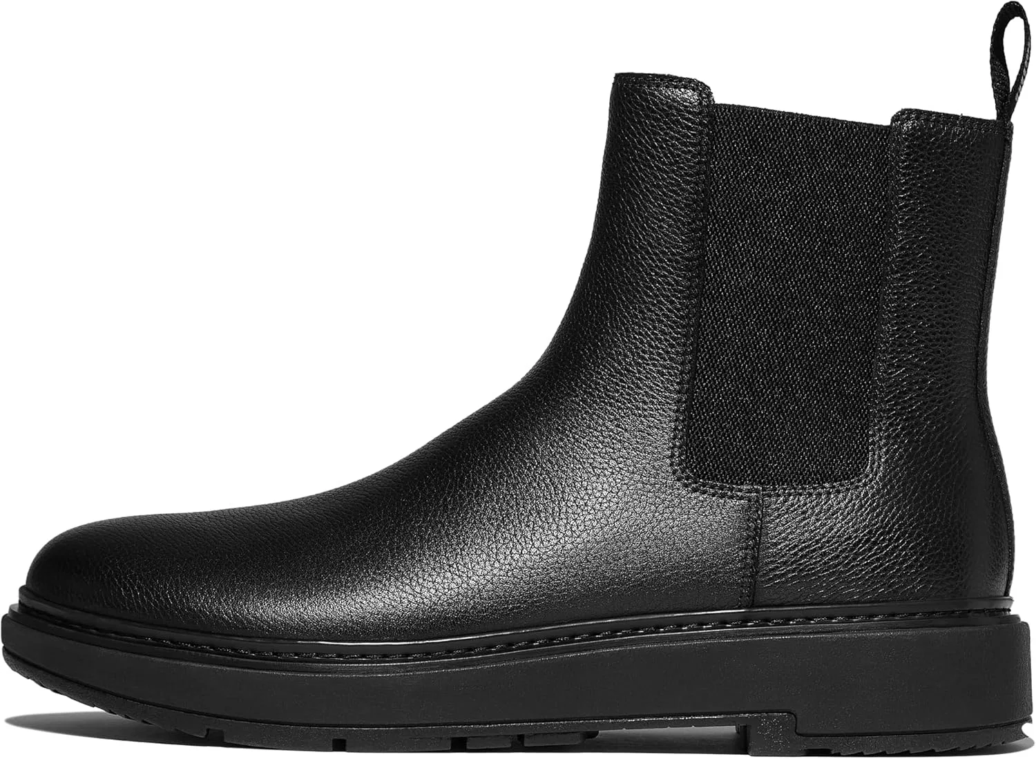 Мужские ботинки челси Fitflop Skandi из мятой кожи, Black