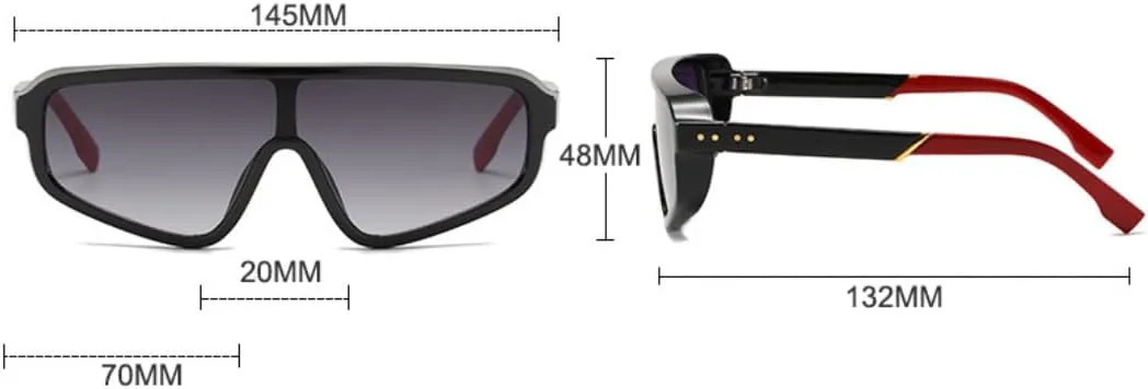 

Винтажные панк-солнцезащитные очки для мужчин и женщин, модные цельные солнцезащитные очки для женщин, ретро-очки коричневого цвета VRTRFFTR, Lightbrown-brown