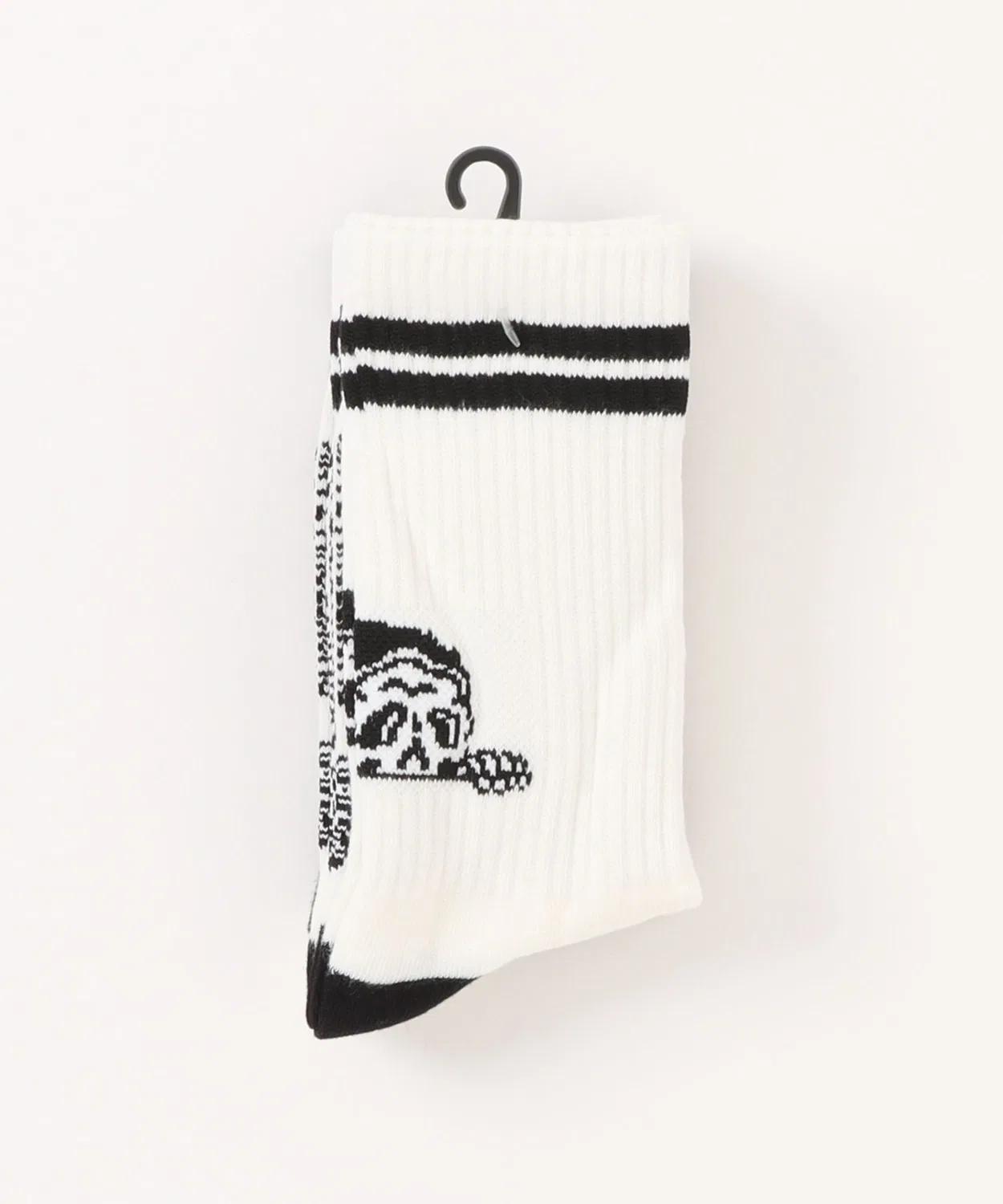 Носки детские набор 3 пары LURKING CLASS COPRO KIDS 3PACK SOCKS STAM01K чёрно-белые — фото 3