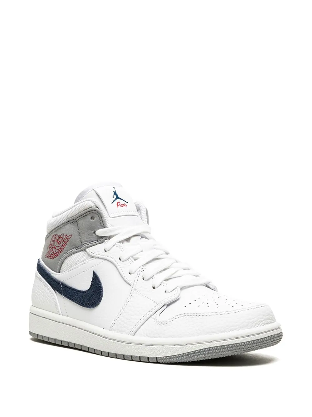 Кроссовки Air Jordan 1 Mid 'Paris' Nike, белый — фото 2