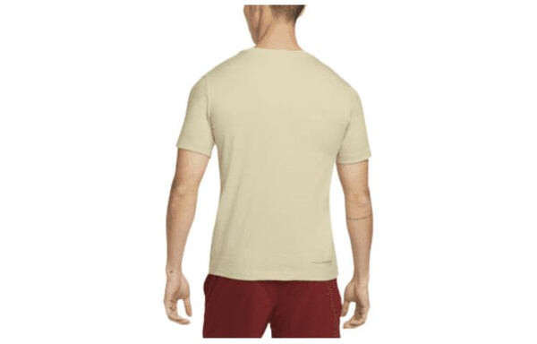 Футболка Men's Nike Solid Color Alphabet Quick Dry Breathable Training Sports Short Sleeve Yellow T-Shirt, мультиколор — фото 2