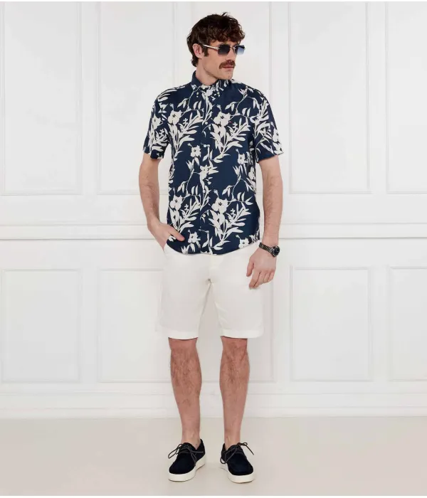 Тропическая льняная рубашка Regular fit Tommy Hilfiger, синий — фото 2