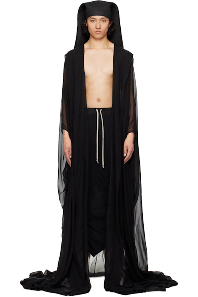 

Черное пальто Hollywood Allahnah Rick Owens