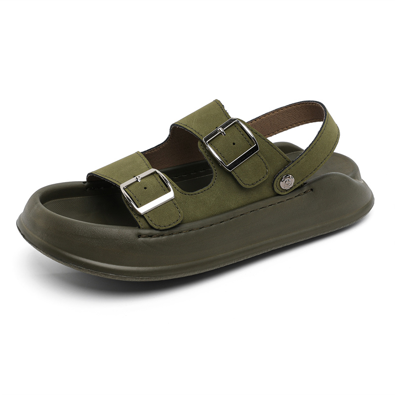 

SOBB Пляжные сандалии мужские черно-оливковые, цвет Olive Green