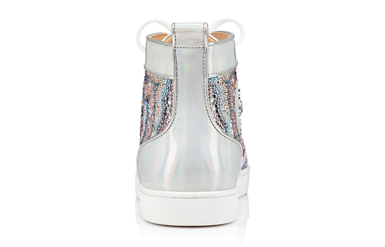 CL LUBOTING Высокие кеды для скейтбординга мужские серебристые Christian Louboutin — фото 4