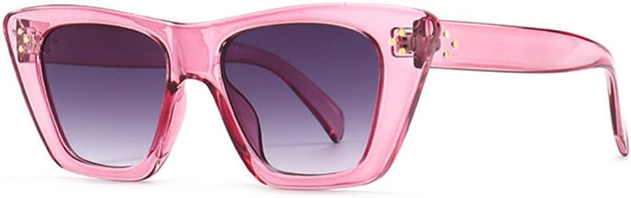 

Солнцезащитные очки LVTFCO Retro Cat Eye для женщин, модные, ярких цветов, мужские солнцезащитные очки синего и розового цвета с защитой от УФ-излучения UV400, Pink Gray Gradient