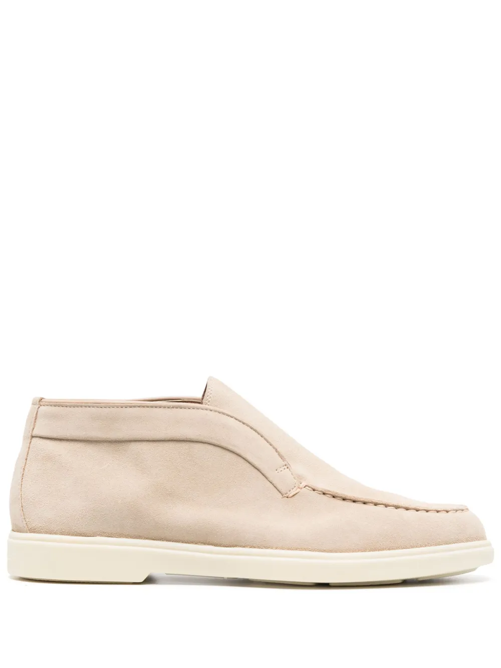 Лоферы с закругленным носком Santoni, нейтральный