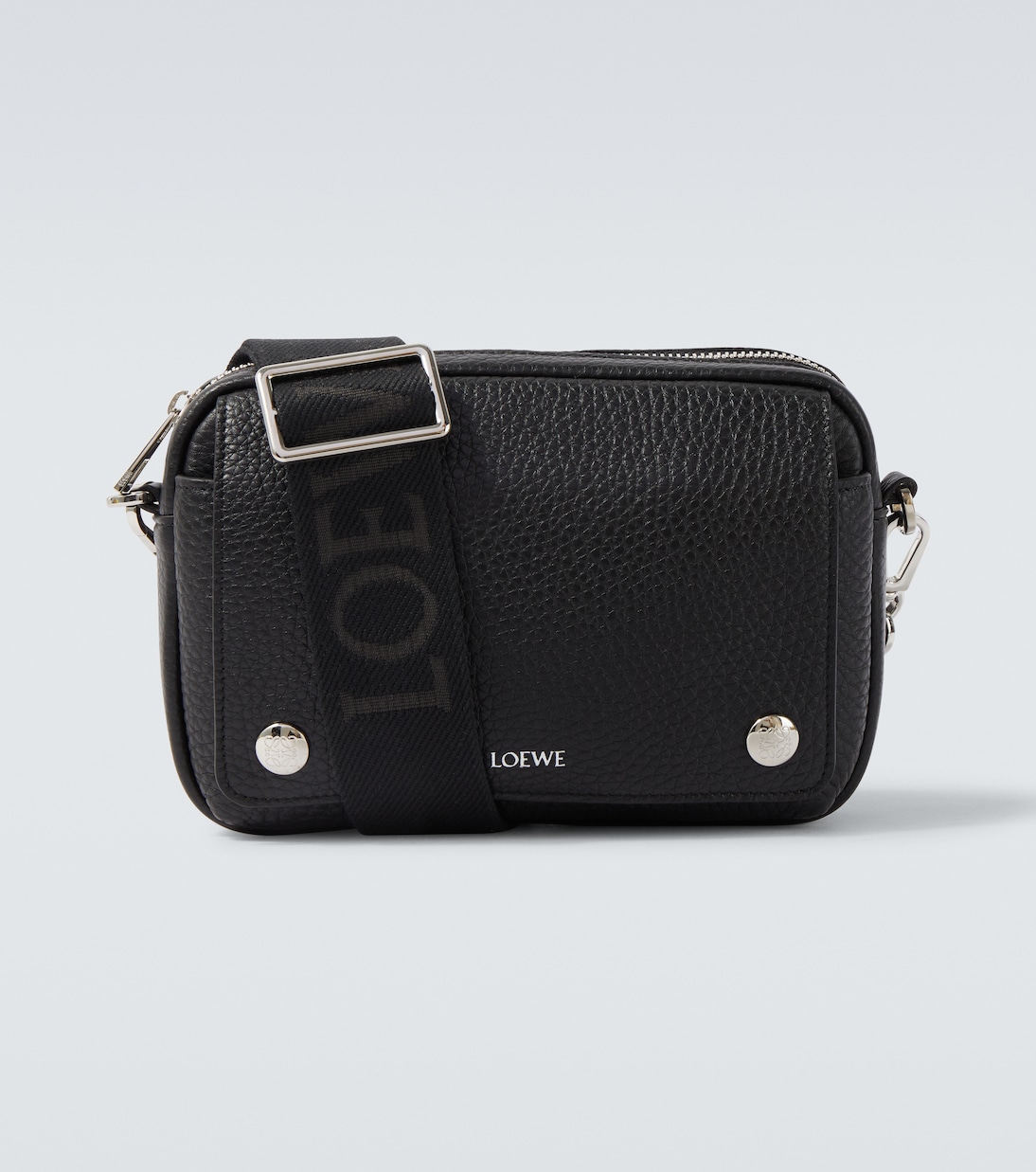 

Маленькая кожаная сумка через плечо Pebble Loewe, черный
