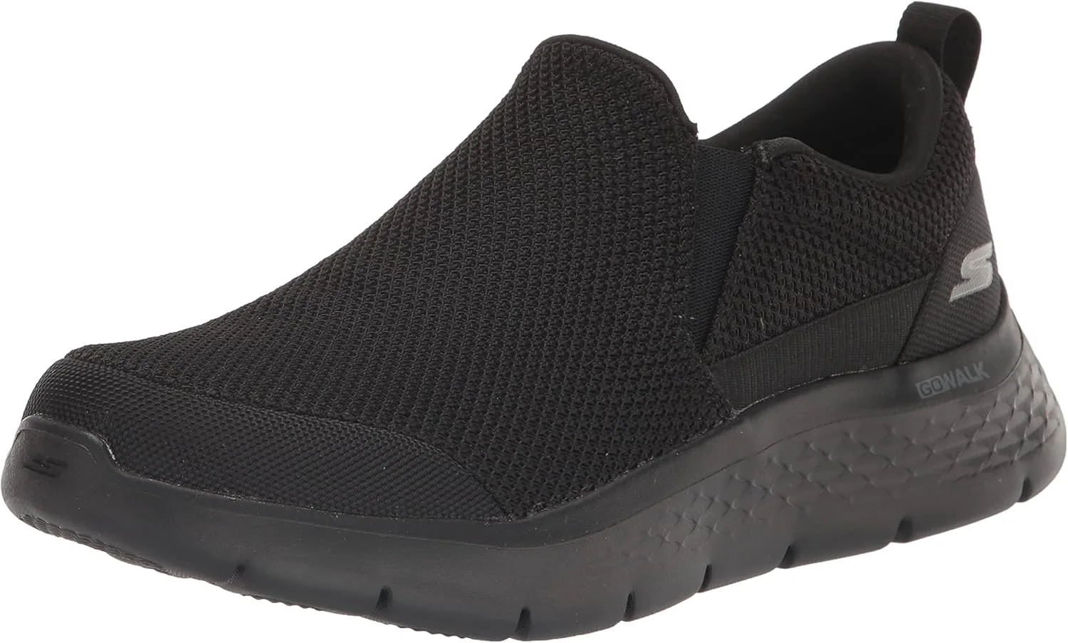 Мужские слипоны Skechers Gowalk Flex-Athletic, повседневные кроссовки с технологией Air Cooled Foam, черный