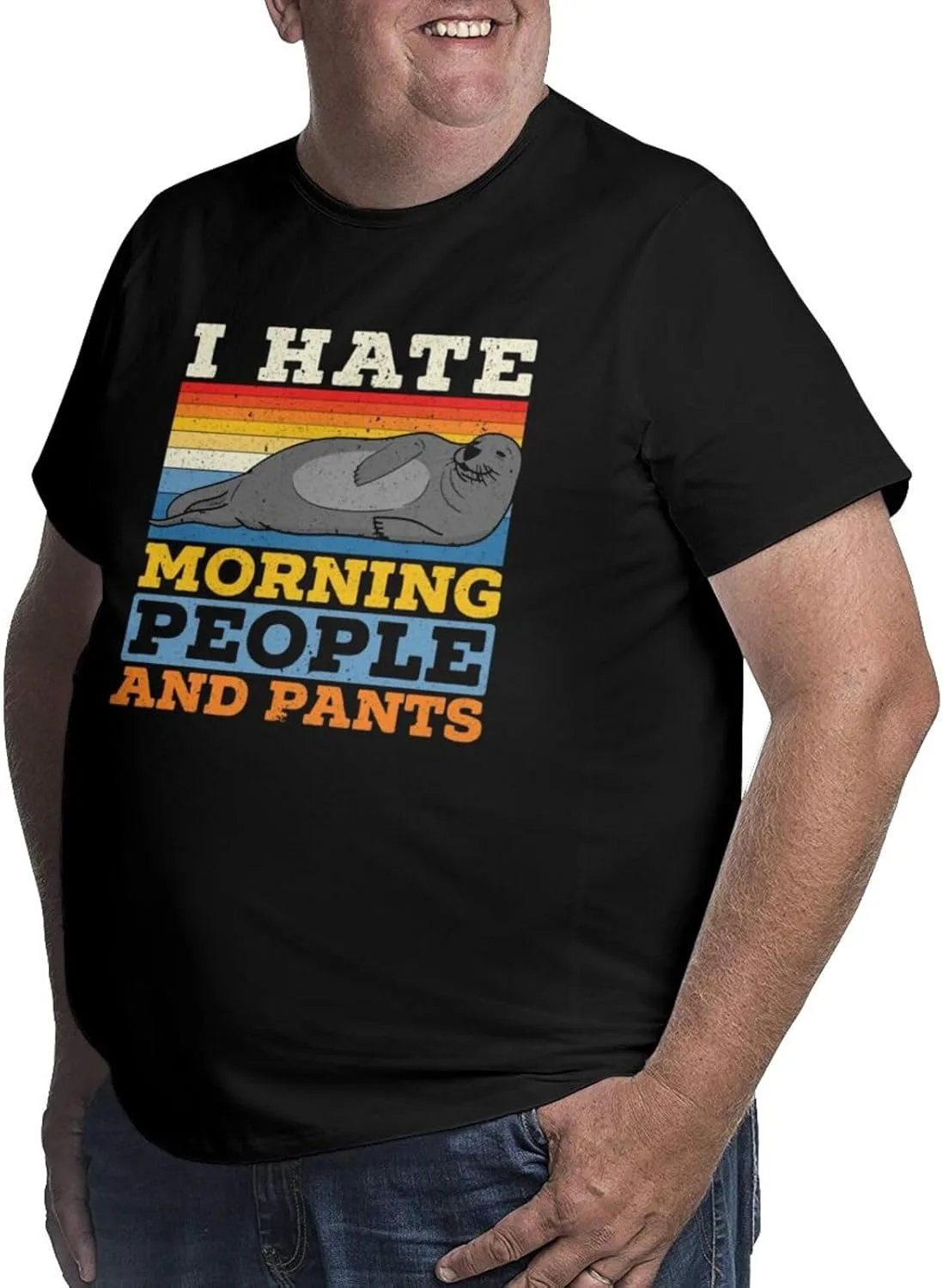 Футболка I Hate People and Pants мужская, летняя, с коротким рукавом, Large — фото 2