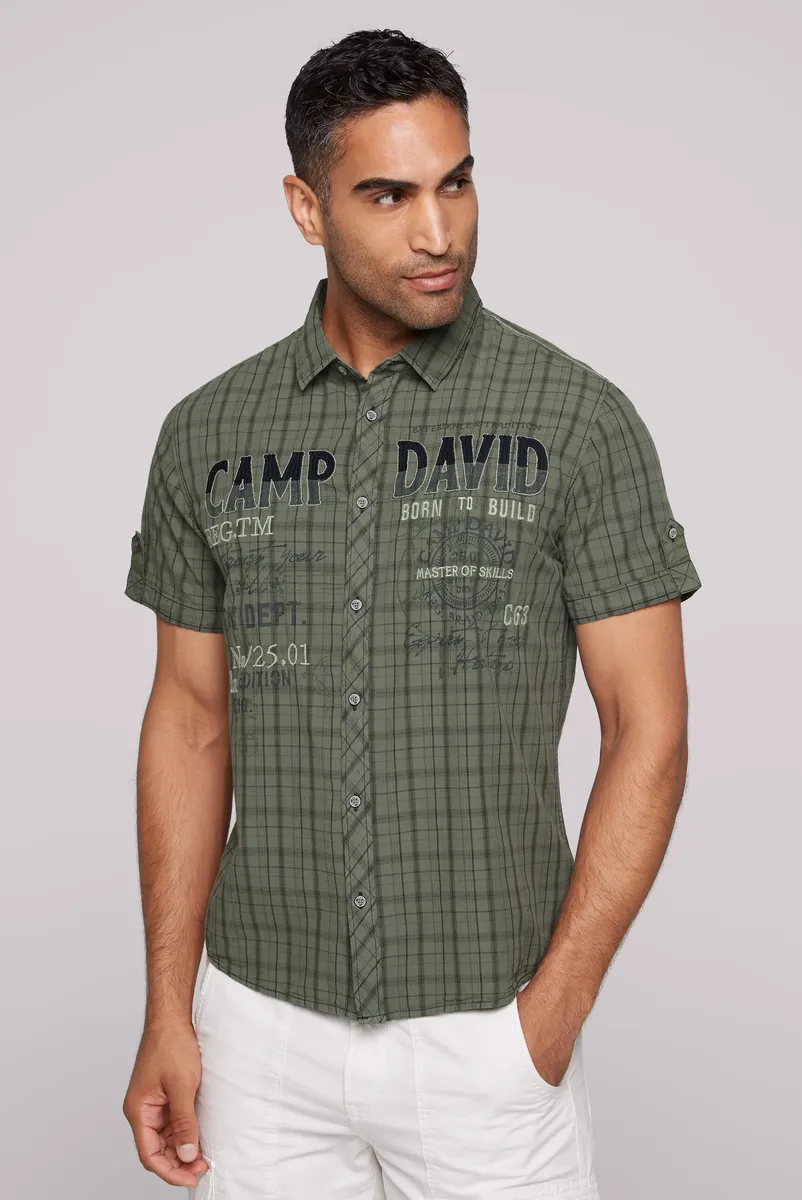 

Рубашка CAMP DAVID с короткими рукавами, хлопок, зеленый