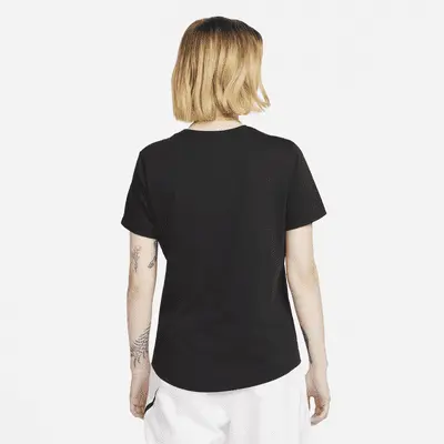 Футболка Nike Sportswear Club Essentials, черный/белый — фото 2