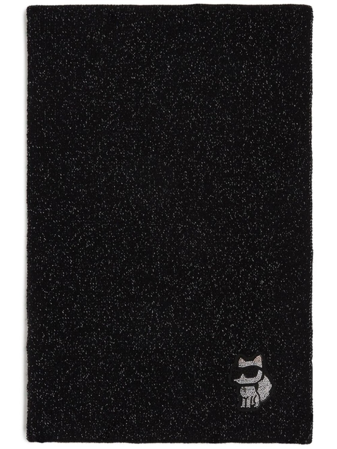 

Karl Lagerfeld шарф Ikonic Choupette с люрексом, черный