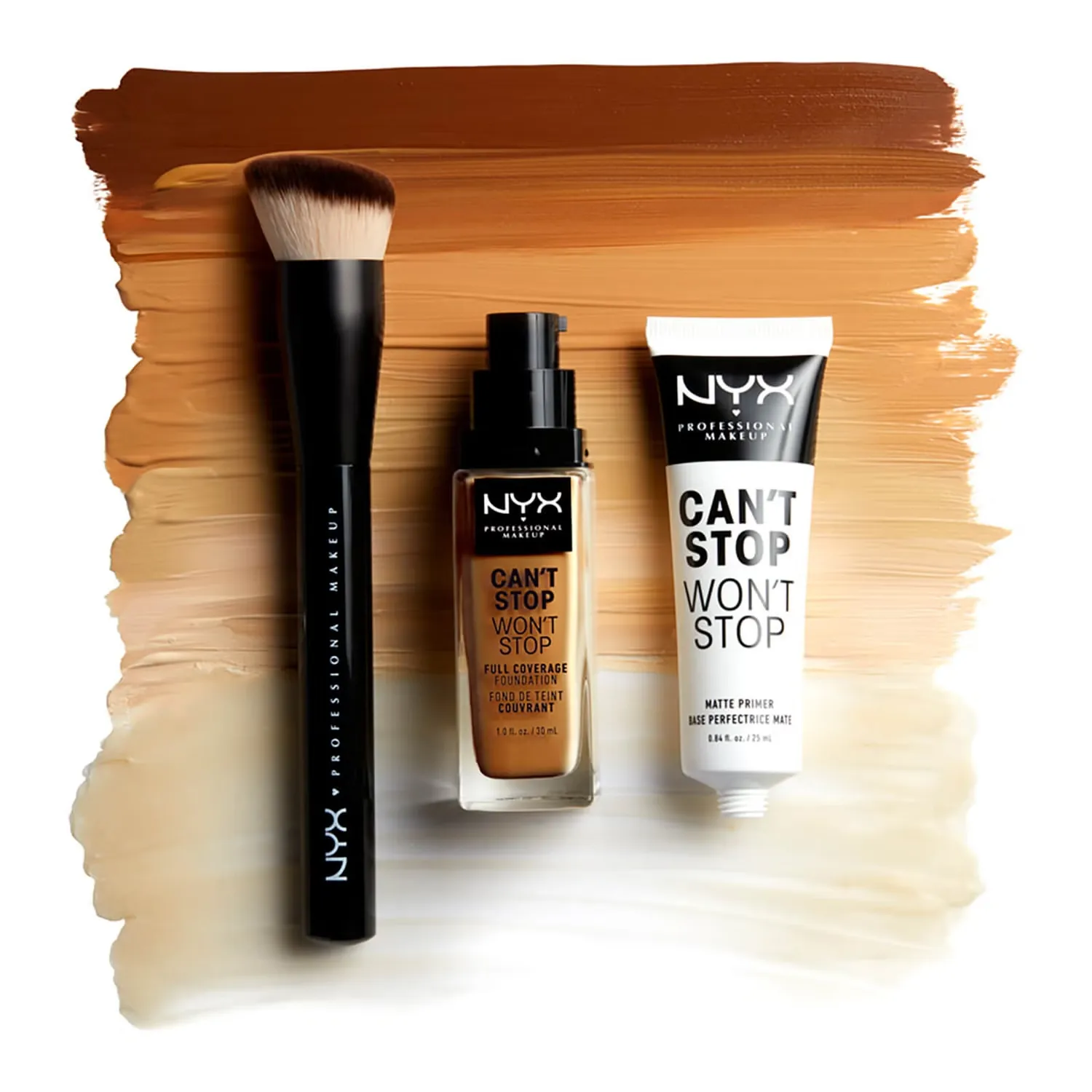 Кисть для нанесения тональной основы Nyx Professional Makeup Can't Stop Won't Stop — фото 4