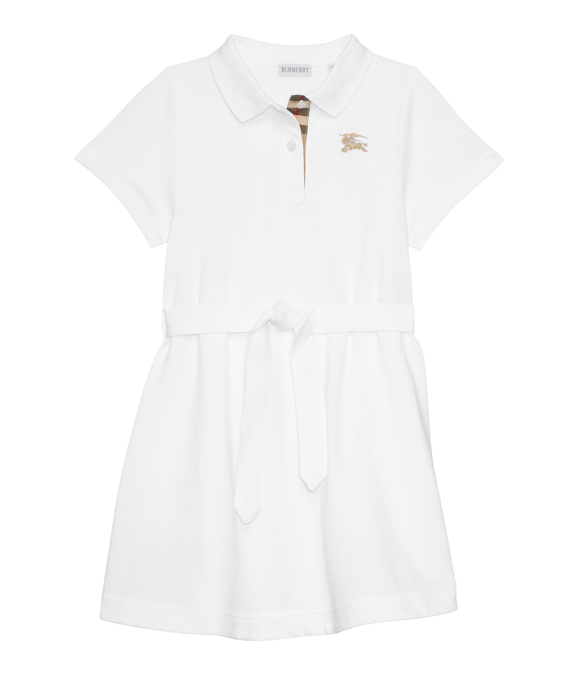 

Платье Burberry Kids Astrid Polo Dress, белый