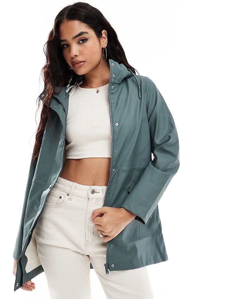 

Куртка-дождевик Vero Moda с капюшоном зеленого цвета, Зеленый, Куртка-дождевик Vero Moda с капюшоном зеленого цвета