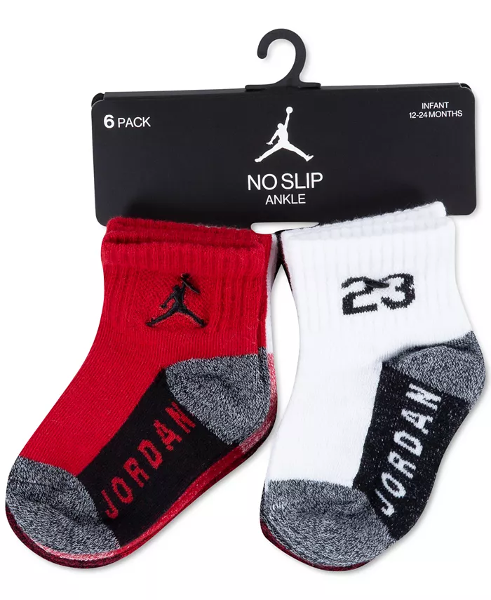 Носки Baby and Toddler Boys Core Jumpman, 6 пар Jordan, мультиколор — фото 3