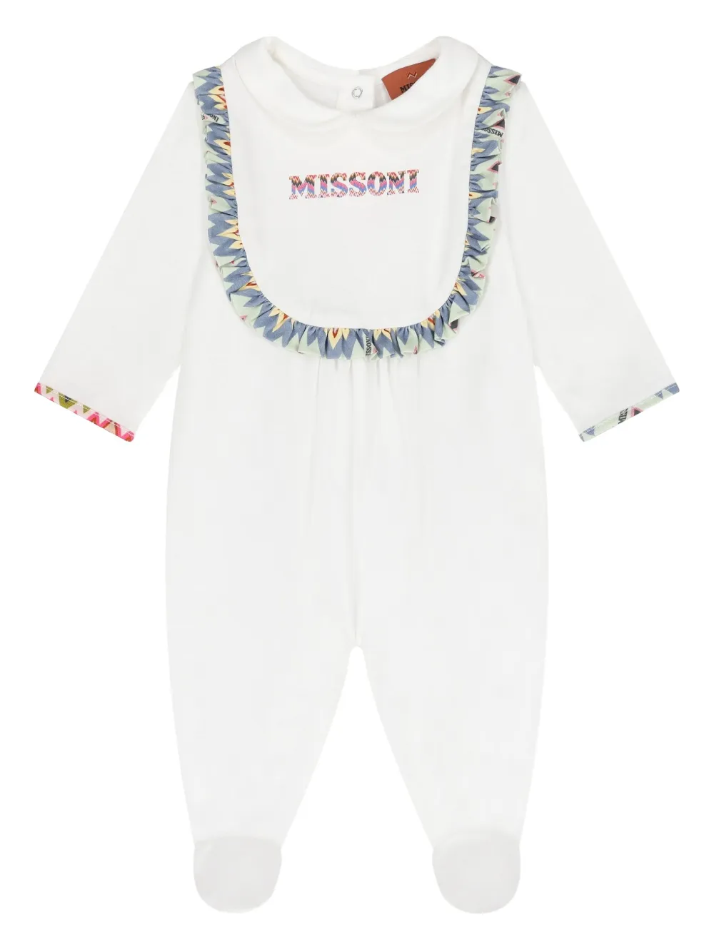 

Комплект для новорожденного с вышитым логотипом Missoni Kids, белый