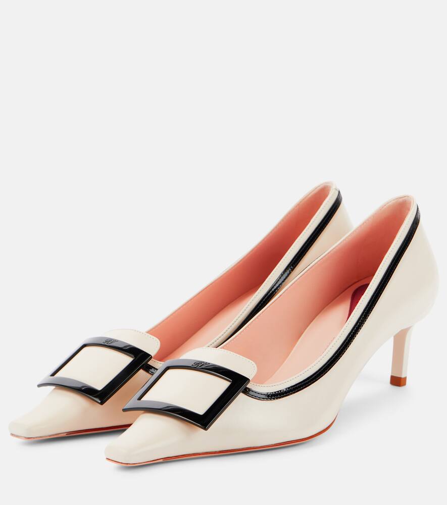Туфли-лодочки Viv' Canard 55 из кожи Roger Vivier, C019(Cire')+B999(Nero) — фото 4