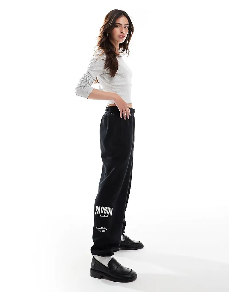 

Pacsun los angeles спортивный костюм с манжетами джоггеры черного цвета