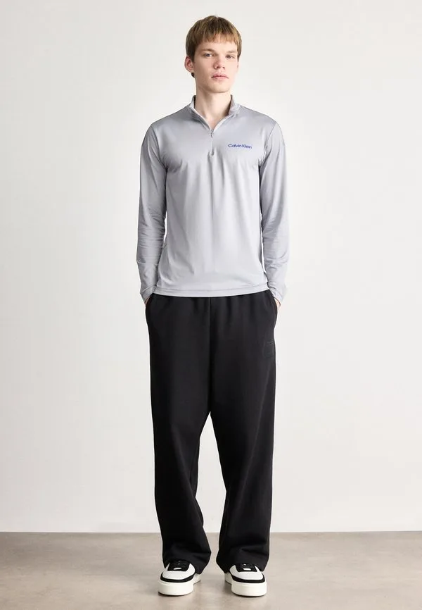 Спортивная футболка с длинными рукавами на молнии Calvin Klein, Sleet — фото 2