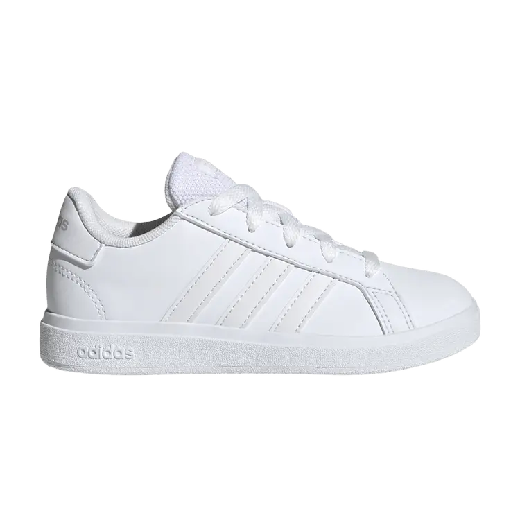

Кроссовки adidas Grand Court Lace-Up K White Grey, белый