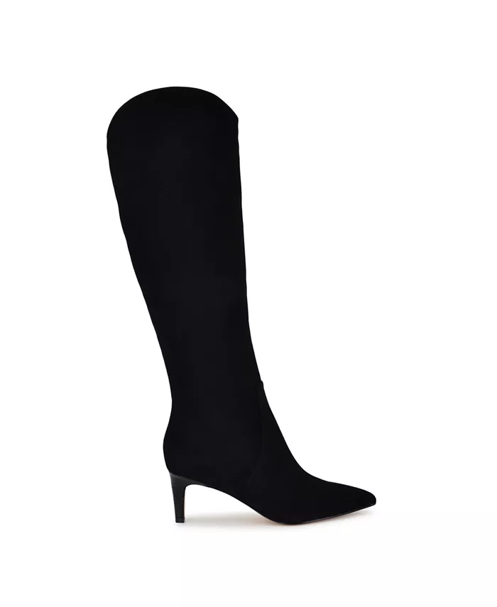 Женские высокие сапоги Sirena с острым носом Nine West, черный — фото 2