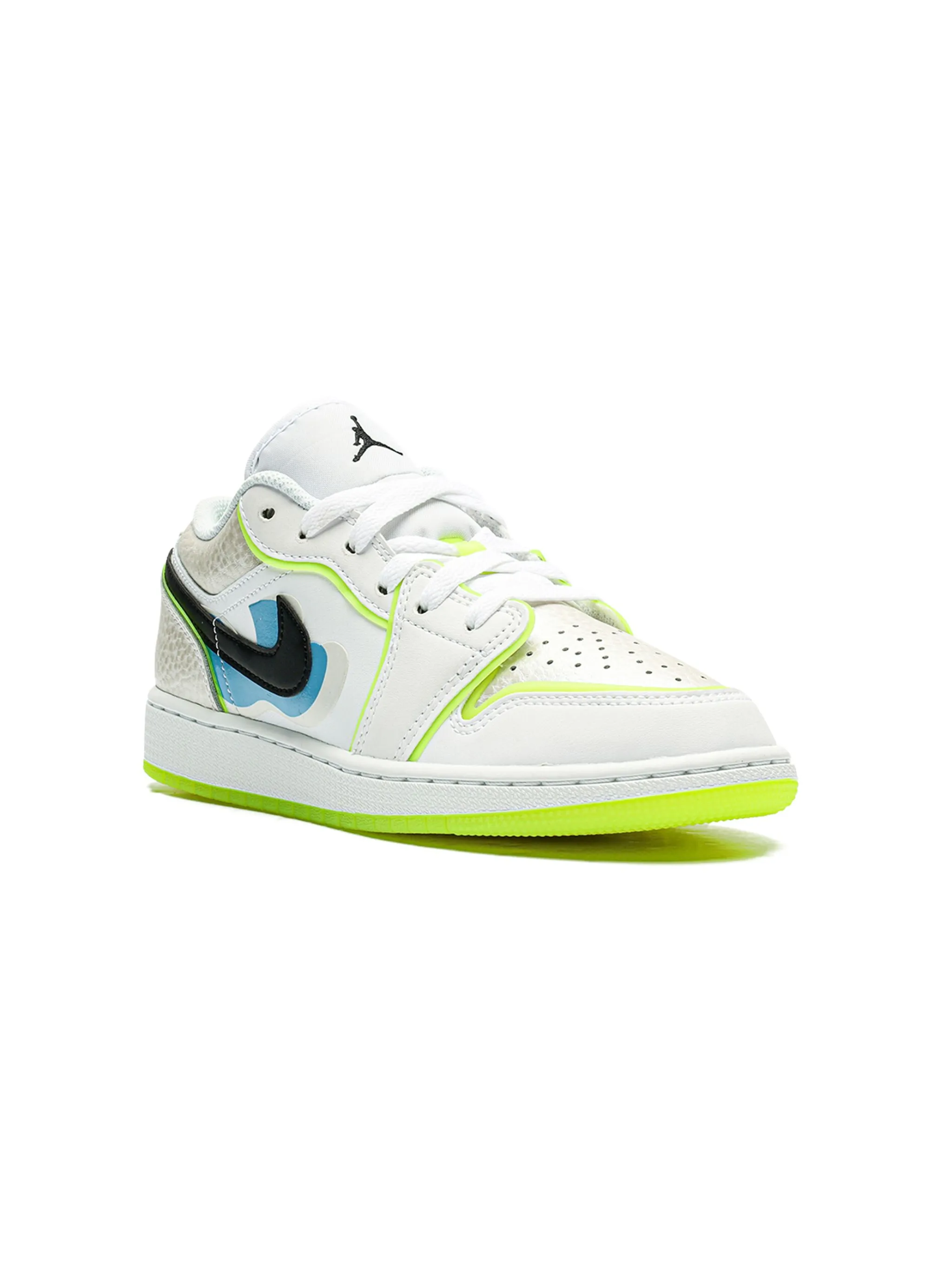 

Кроссовки Air Jordan 1 Low SE Warped Swoosh Jordan Kids, белый